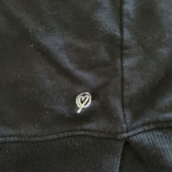 The Drop black hooded  mini sweater dress size XXS over size - Picture 7 of 9